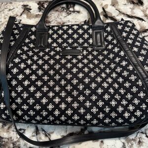 Black and White Patterned Women's Bag